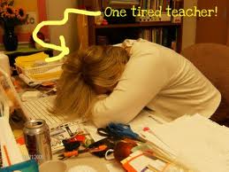 tired teacher